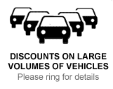Discount available on large volumes of vehicles 
